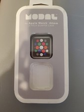 Modal MD-AWBC422PK Bumper for Apple Watch 44 mm 2 Pieces - Space Grey  Clear