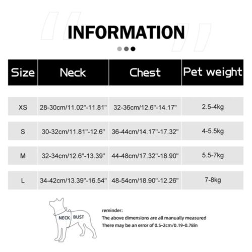 Dog Harness Fashionable Reflective Pet Chest Vest Small And Medium-Sized Dogs~ - Picture 9 of 32
