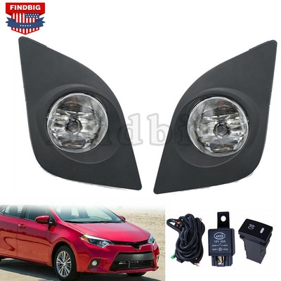 For Toyota 2014-2016 Corolla Front Bumper Support Retainer Set Left and