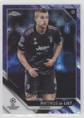2021-22 Topps Chrome UEFA Champions League 3/250 Matthijs de Ligt #61 p6a