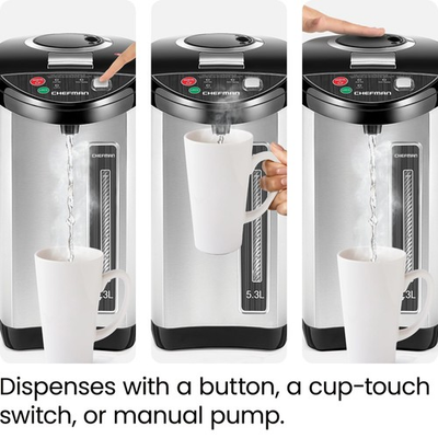 #ad Chefman Electric Hot Water Pot 3.6L Insulated Stainless Steel 700W Instant $28.00