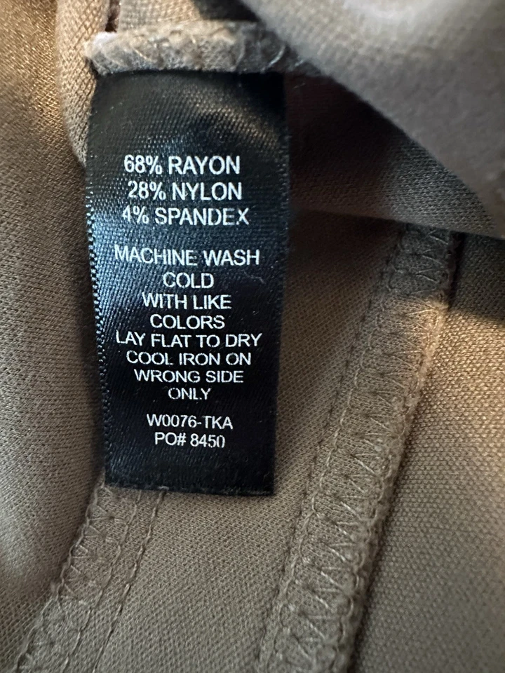 Женские средние короткие бежевые брюки Betabrand прямые штанины длина 29 дюймов - Изображение 2 из 4