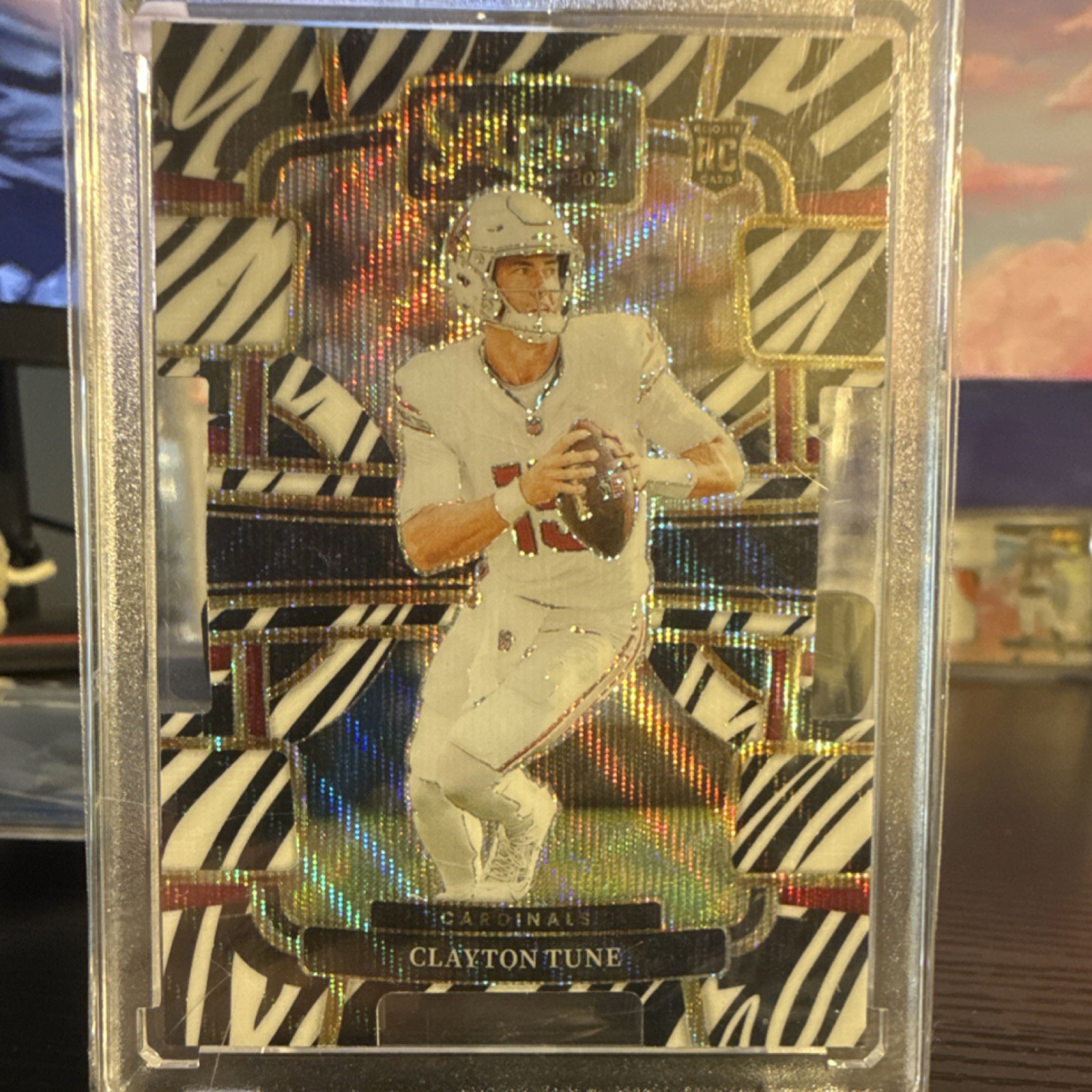 2023 Panini Select Clayton Tune Cardinals Zebra Prizm Concourse Rookie #2