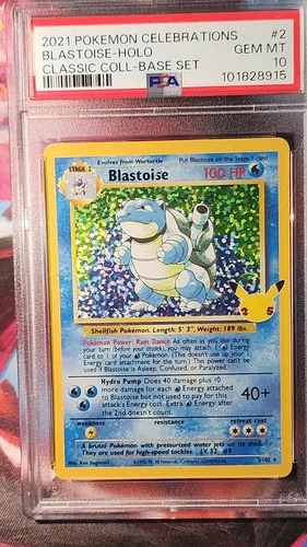 2021 Pokemon Celebrations Blastoise Holo Classic Collection Base Set Psa 10 #2