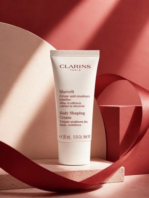 CLARINS -Body Shaping Cream- Targets Stubborn Fat, Firms, Redefines - 0.9oz/30mL