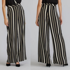 Joseph Ribkoff Wide Leg Pant Trouser Formal Career Woven Size 14 One Pocket EUC