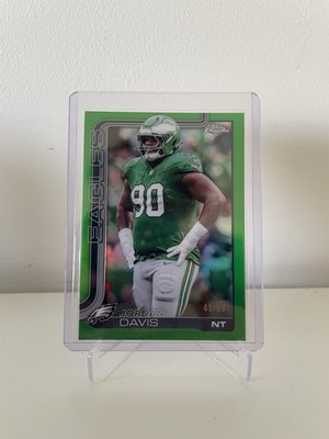 Topps Chrome NFL 2025 Jordan Davis True Green Refractor /99