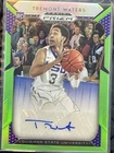 2019 Panini Prizm Draft Autograph Neon Green /100 Tremont Waters #51 Auto LSU