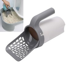 Deep Disposable Litter Scoop With 8 Waste Bag Rolls Detachable  Portable