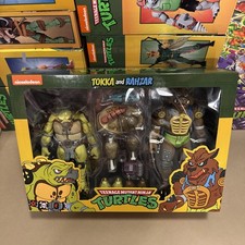 NECA Teenage Mutant Ninja Turtles Tokka Rahzar Cartoon Figures Exclusive 2 Pack
