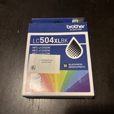 Brother Genuine LC504XLBK High Yield Black Ink Cartridge exp. 04/2028
