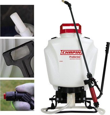 Chapin 61800 Backpack Sprayer, 4 Gallon Proseries, Translucent Poly Tank, 3 Stag