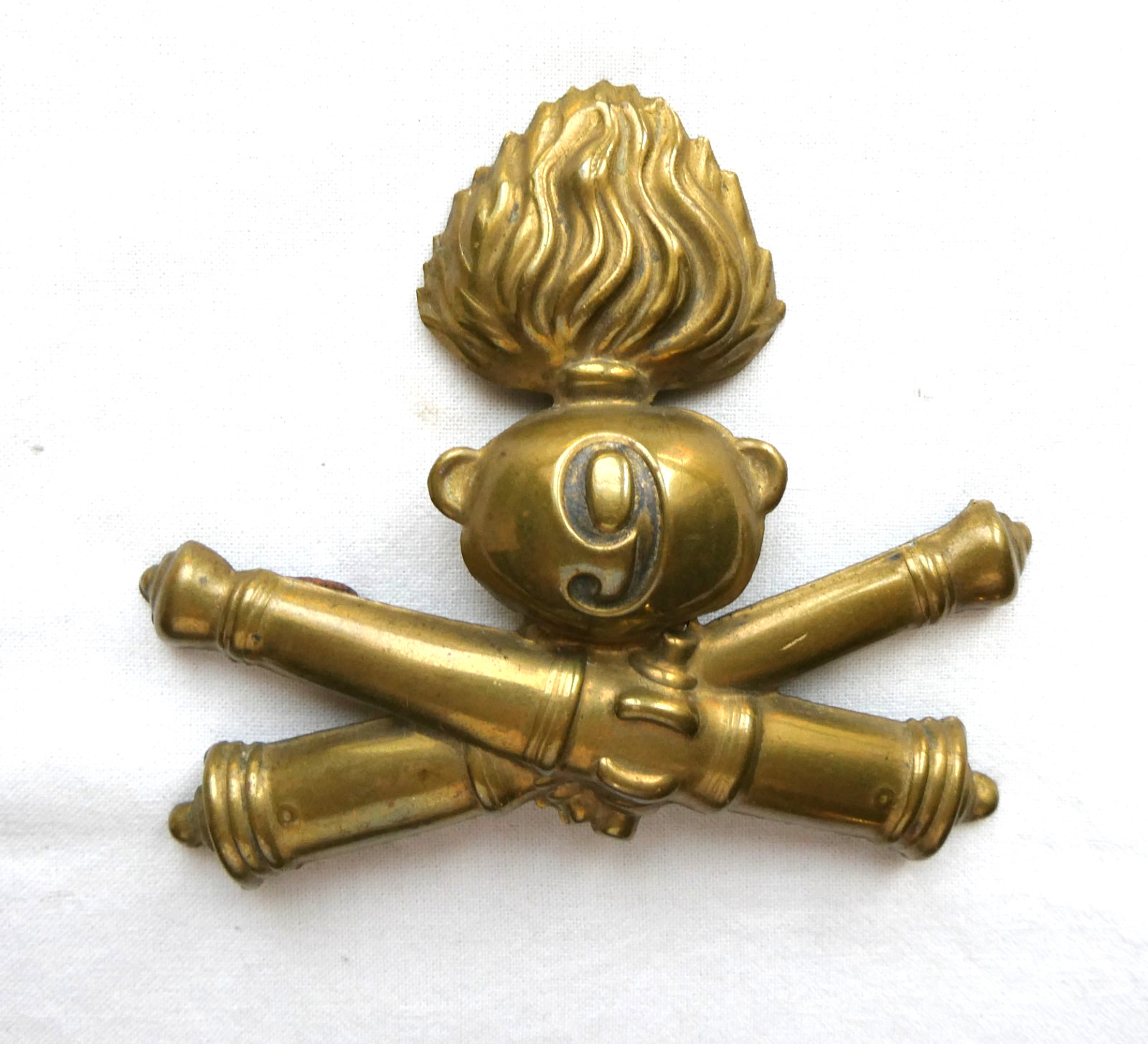 FREGIO CASCO COLONIALE ELMETTO 9° ARTIGLIERIA REGIO ESERCITO