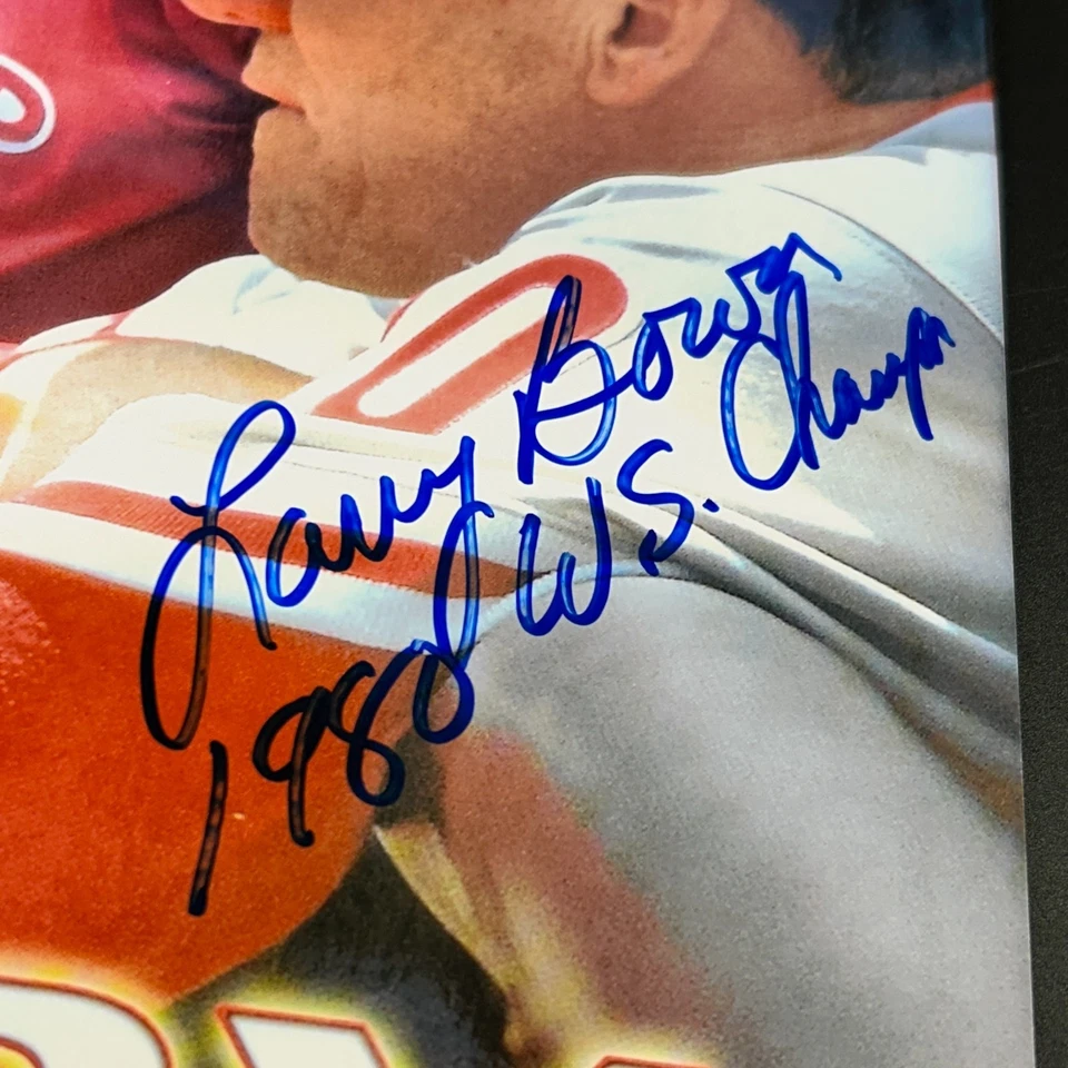 拉里·鲍亚 费城费城人队 亲笔签名 照片 查看 DESC — 第 3/4 张图片