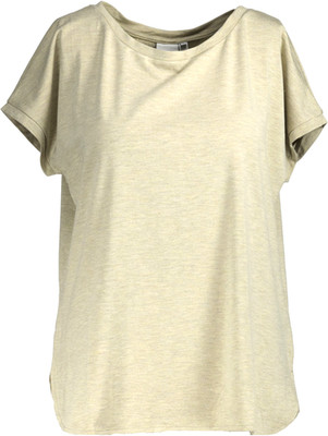 NEU! ICHI Damen T-Shirt Art. 20109945 beige mit silberfarbigem Glitzer Gr. XS