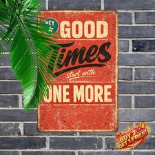 Man Cave Fun Bar Sign Vintage Metal Tin Sign 8x12 Wall Plaque