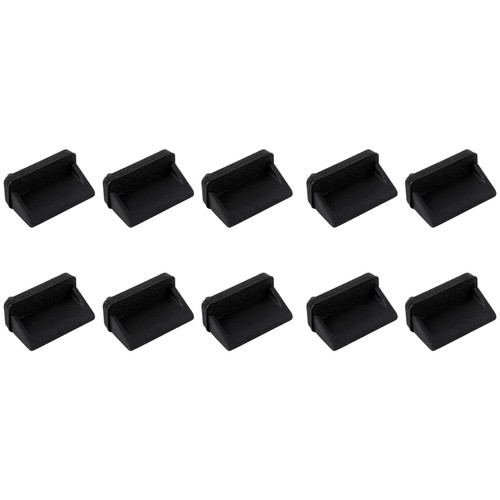 10 pcs Silicone USB port plug dustproof plug stopper black V7J41031 - Photo 5/10