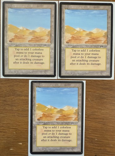 Desert X 3 NM Arabian Nights - Vintage MTG Magic the Gathering Karte Land