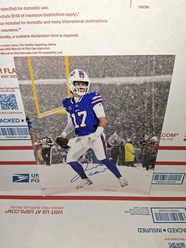 Josh Allen Bills signed 8x10 Photo w/ COA