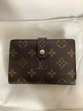 Vintage Louis Vuitton Monogram French Purse Bi Fold Kiss Lock Brown Wallet