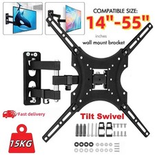TV Wall Bracket Mount 14-55" Swivel & Tilt Full Motion for LED Plasma Television