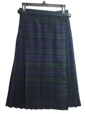 VTG Home Industries Pure Wool Kilt UK Size 12 -US Size Large Plaid