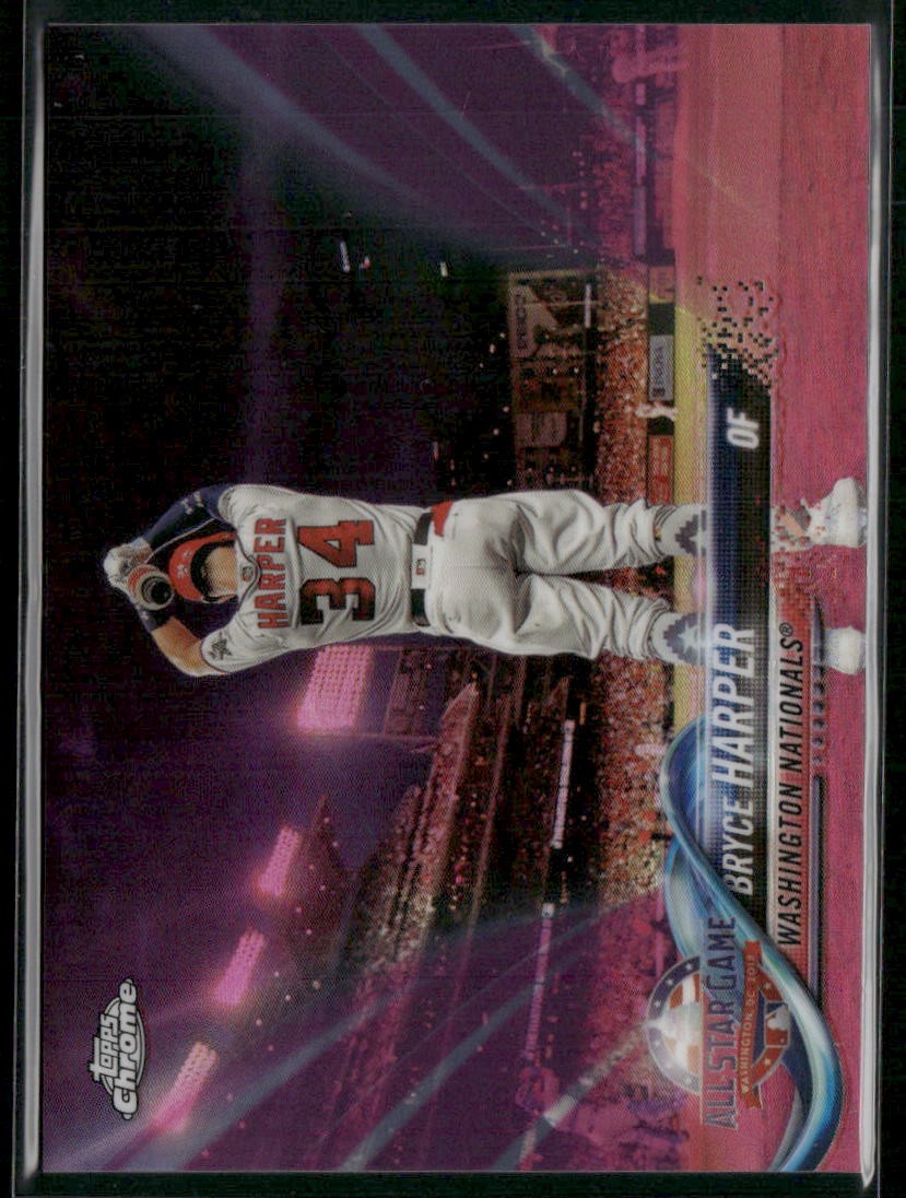 Bryce Harper 2018 Topps Chrome Update #HMT73 Pink Refractor Washington Nationals