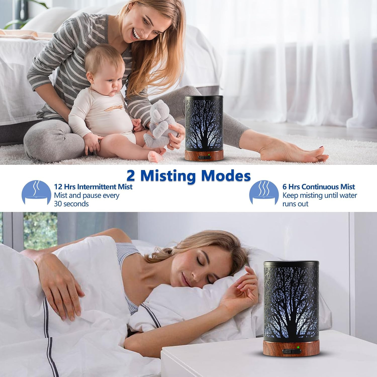 Oil Diffuser with Essential Oils Set – Aromatherapy Oil Diffuser 150Ml with 6 Es