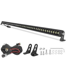 40'' 400W LED Light Bar Single Row Offroad Roof Driving Lights 40inch White