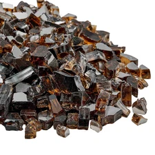 High-Temperature Resistant Fire Glass, 20 LBS Copper Reflective Smokeless Firepl
