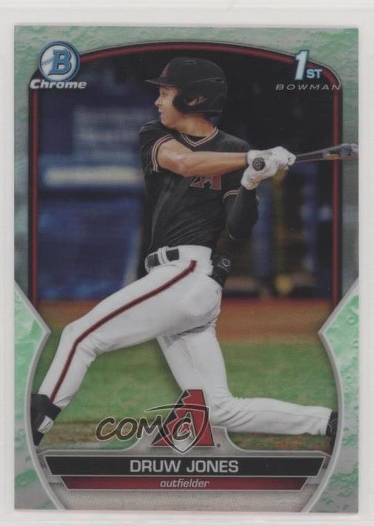 2023 Bowman Chrome Prospects Lunar Glow Refractor Druw Jones #BCP-25 1m1f
