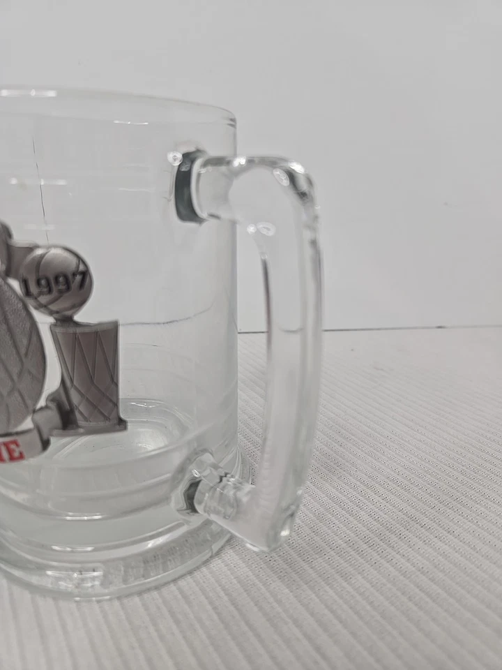 Chicago Bulls 5X NBA Champions Glass Stein Beer Mug 1997 Handcrafted in USA - Image 4 of 4