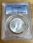Kennedy Half Dollar 1964 MS64 PCGS Graded 90% Silver Uncirculated 50c Coin