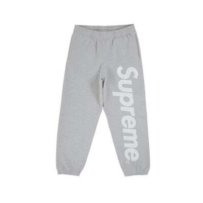 Supreme Satin Applique Sweatpant (SS26) Heather Grey | eBay