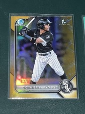 2022 Bowman Chrome Misael Gonzalez GOLD /50