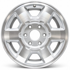 2004-2007 GMC Sierra 17" OEM Wheel Rim - Machined Silver
