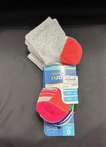 Nuevo conjunto de 6 calcetines para mujer Goldtoe No Show - talla de zapato: 4-10 - Imagen 4 de 11