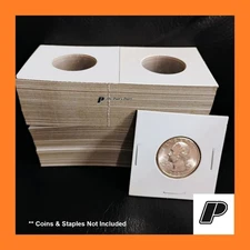 200 GUARDHOUSE 2x2 Coin Holder Flips for Quarters 25 Cent Cardboard Mylar BULK