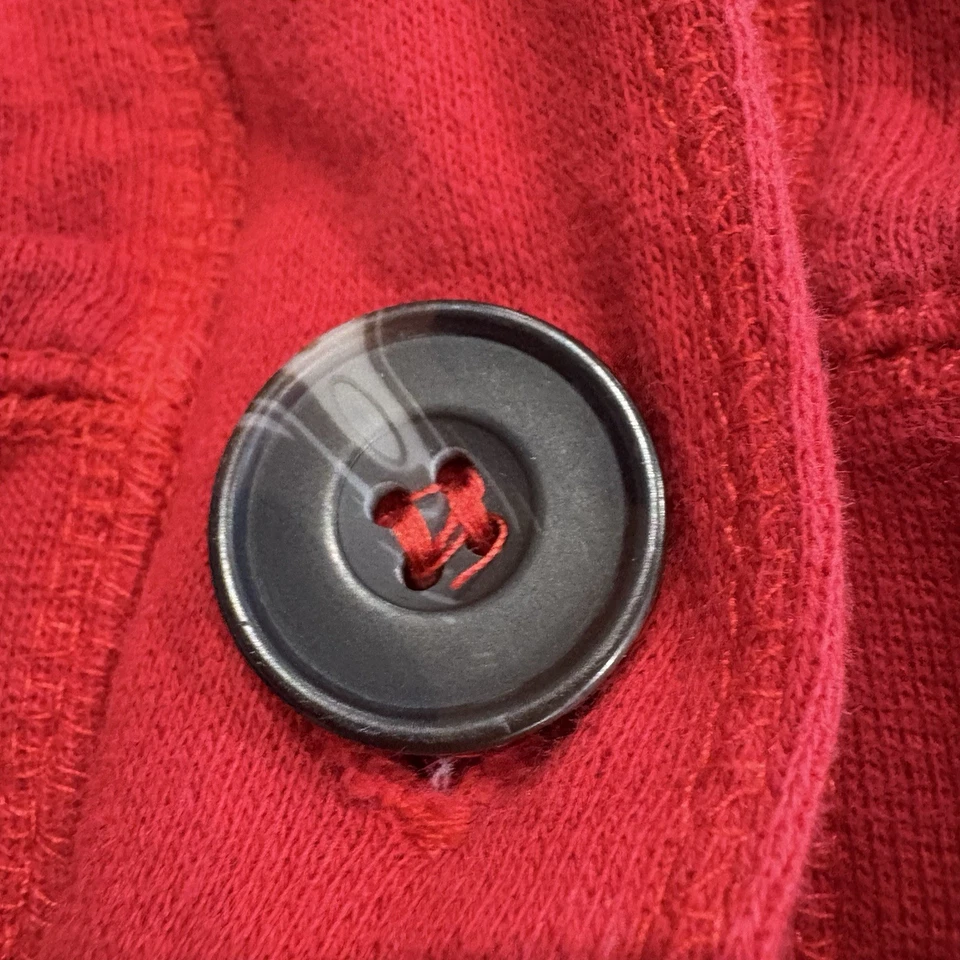 Sudadera Vintage BURTON Mujer Mid Hazel Cremallera Completa Cardenal Talla XS Botones Grandes Foto 3 de 4