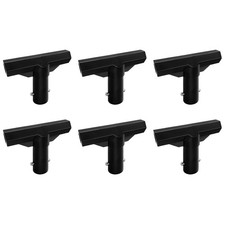 MSSVIGING 6 Pack Trampoline Plastic T-Connector, Pole Cap Black