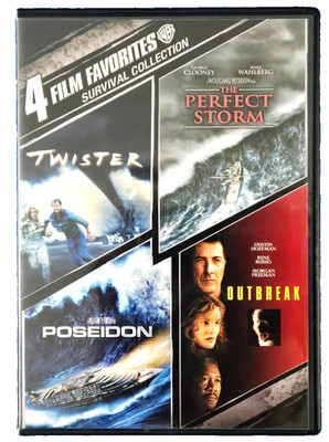 4 Movie DVD - Poseidon, Outbreak, Twister, The Perfect Storm - Action Adventure