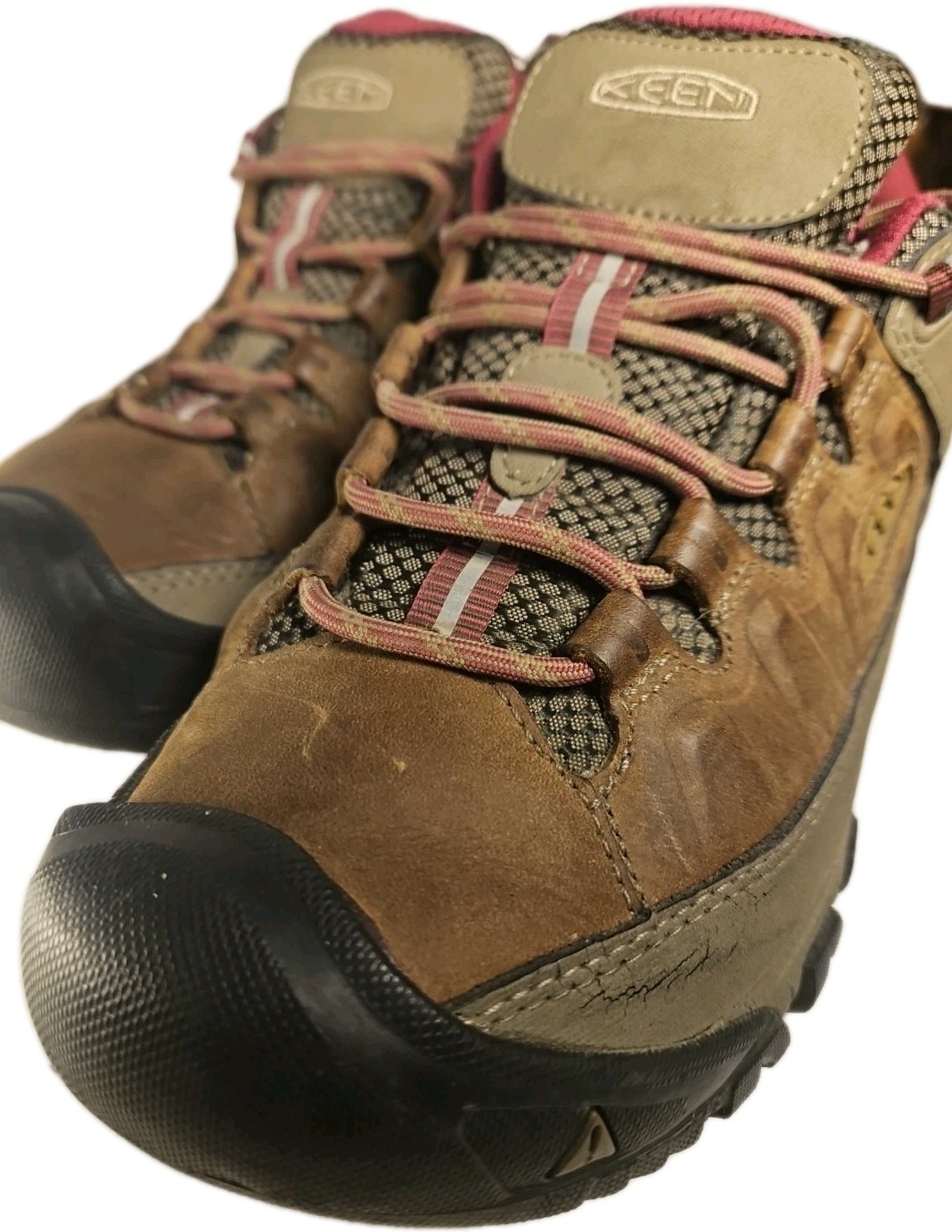 Scarpa Keen Donna 10 Brn Pelle Impermeabile Normcore Cottagecore Boho Y2k Gorp (4D)