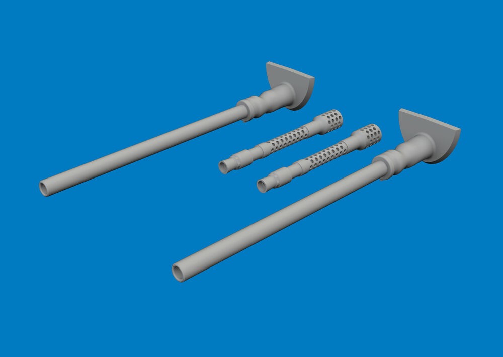 Eduard Accessories 624010 1:24 Bf 109G-5/6 Gun Barrels PRINT for Airfix - New
