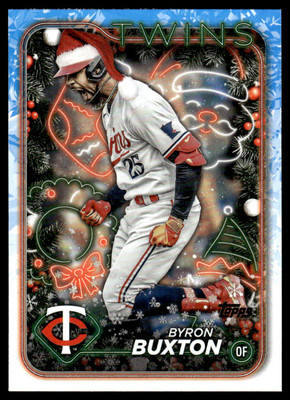 2024 Topps Holiday #H114b Byron Buxton SANTA HAT