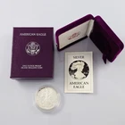 1986-S Proof Silver American Eagle 1oz .999 OGP & COA First Year