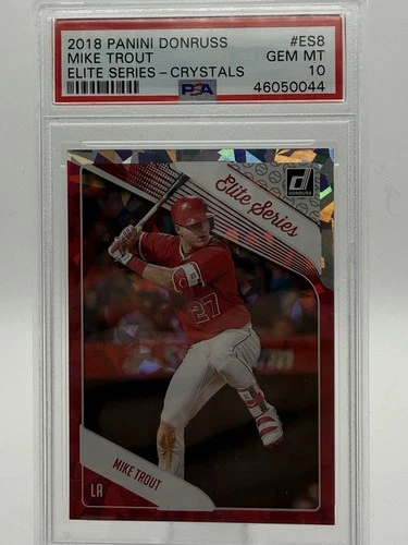 2018 PANINI DONRUSS ELITE SERIES #ES8 MIKE TROUT ELITE SERIES-CRYSTALS