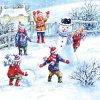 Weihnachten - Servietten - 25 X 25 Cm - 20 Servietten Pro Packung - 3-Lagig - Sn