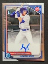 2024 BOWMAN DRAFT TY SOUTHISENE #CPA-TS 1ST PROSPECT AUTO AUTOGRAPH CUBS