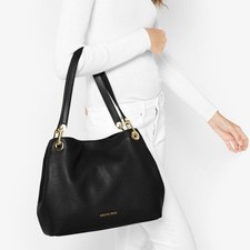 Borsa a tracolla grande Michael Kors Raven in pelle