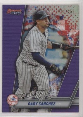 2019 Bowman's Best Purple Refractor 201/250 Gary Sanchez #7 7m3